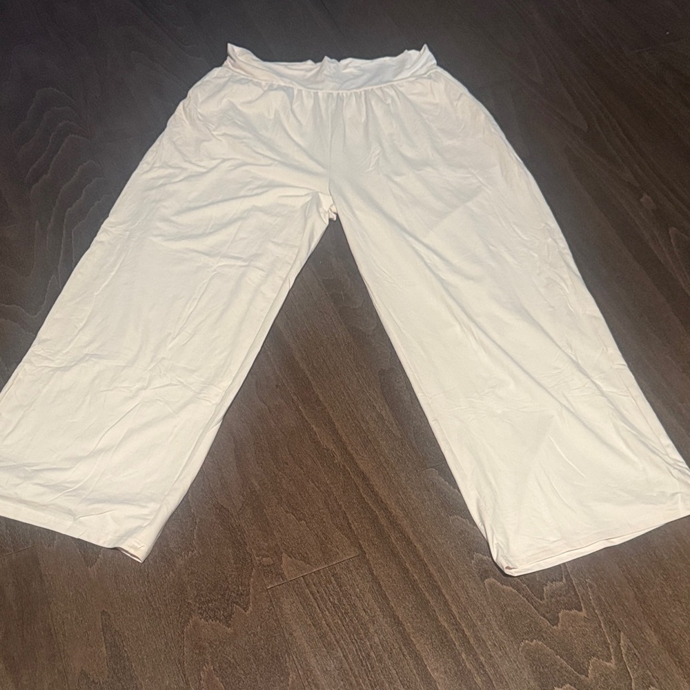 Arolina Women's Stretchy Wide Leg Palazzo Lounge Pants With Pockets Size XXXL